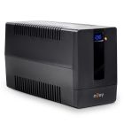 Джерело безперебійного живлення NJOY Horus Plus 1000 (PWUP-LI100H1-AZ01B), Lin.int., AVR, 4 x евро, USB, LCD, пластик (Horus Plus 1000 USB)