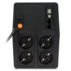 Джерело безперебійного живлення NJOY Horus Plus 1000 (PWUP-LI100H1-AZ01B), Lin.int., AVR, 4 x евро, USB, LCD, пластик (Horus Plus 1000 USB)