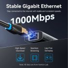 Док-станція USB3.2 Type-C --> HDMI 4K60Hz/USB 3.0x2/RJ45/PD 100W Hub 6-in-1 Vention (TGNHB)
