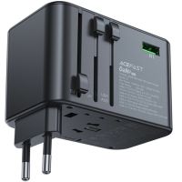 Зарядний пристрій 5xUSB 75W (3xUSB-C+2xUSB-A) Gan Z1 Travel Fast Charger Acefast (6974316282495)