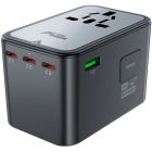 Зарядний пристрій 5xUSB 75W (3xUSB-C+2xUSB-A) Gan Z1 Travel Fast Charger Acefast (6974316282495)