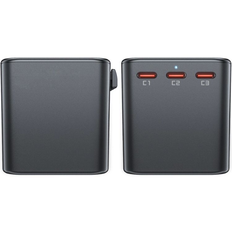 Зарядний пристрій 5xUSB 75W (3xUSB-C+2xUSB-A) Gan Z1 Travel Fast Charger Acefast (6974316282495)