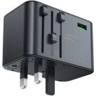 Зарядний пристрій 5xUSB 75W (3xUSB-C+2xUSB-A) Gan Z1 Travel Fast Charger Acefast (6974316282495)