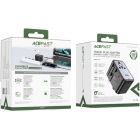 Зарядний пристрій 5xUSB 75W (3xUSB-C+2xUSB-A) Gan Z1 Travel Fast Charger Acefast (6974316282495)