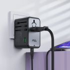 Зарядний пристрій 5xUSB 75W (3xUSB-C+2xUSB-A) Gan Z1 Travel Fast Charger Acefast (6974316282495)