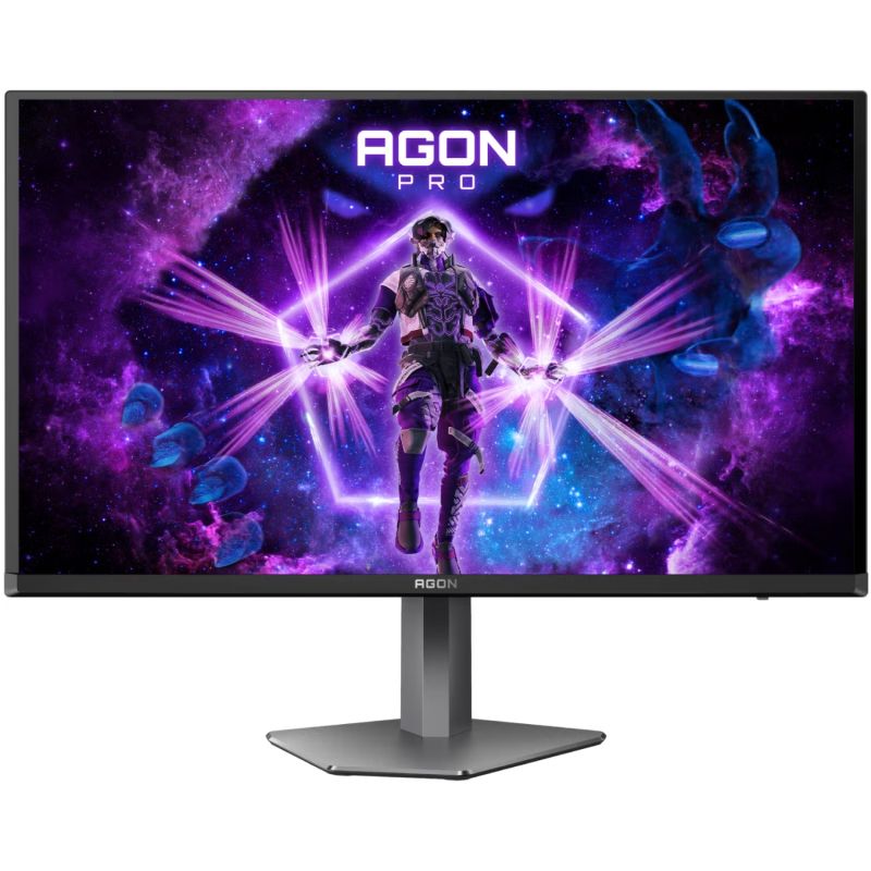 TFT 27" AOC AGON PRO AG276QKD2, QD-OLED, 500Hz, 0,03ms, 2xHDMI, DP, USB-hub, HAS, Pivot, чоро-сірий (AG276QKD2)