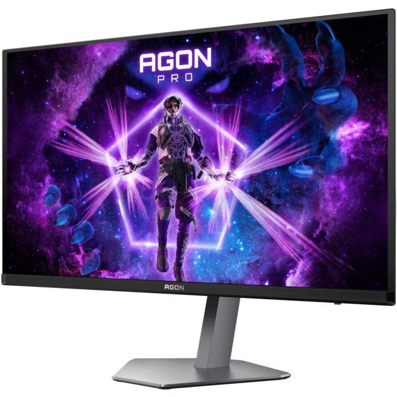 TFT 27" AOC AGON PRO AG276QKD2, QD-OLED, 500Hz, 0,03ms, 2xHDMI, DP, USB-hub, HAS, Pivot, чоро-сірий (AG276QKD2)