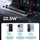 УМБ Joyroom 10000mAh 22,5W PD,QC3.0, 2xUSB-A, USB-C In/Out, Micro USB in,  Black (JR-QP191)
