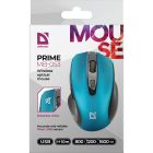 Мишка Defender Prime MB-053, бездротова, 6 кн. до 1600 dpi, безшумна, бірюзова (52054)