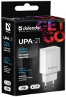 Зарядний пристрій 1xUSB 11W 2.1A UPA-21 білий Defender (83571)