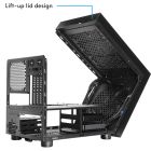 Корпус Chieftec THE CUBE CI-03B-OP, без БЖ, fan 20cm, mATX, Black (CI-03B-OP)