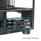 Корпус Chieftec THE CUBE CI-03B-OP, без БЖ, fan 20cm, mATX, Black (CI-03B-OP)