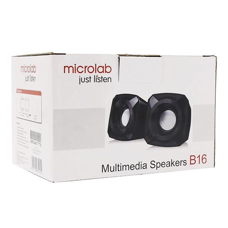 Акустична система 2.0 Microlab B-16, USB, чорна (B-16)