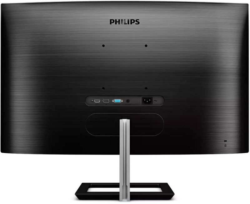 TFT 31.5" Philips 325E1C, VA, QHD, вигнутий, VGA, HDMI, DP, чорний з сріблястим (325E1C/00)