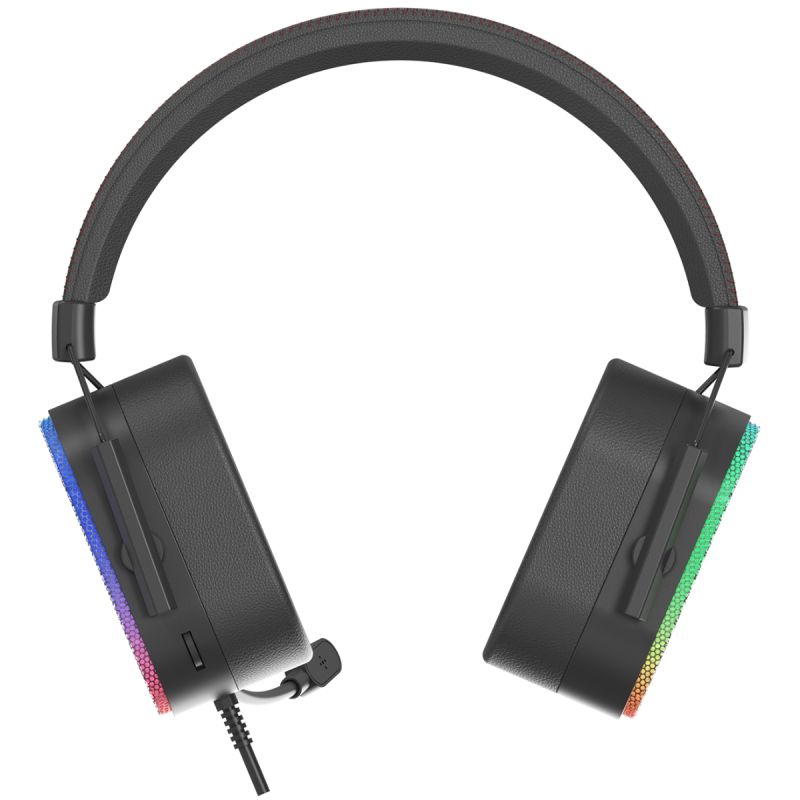 Ігрова гарнітура XTRIKE ME GH-606  XBOX/PS/PC, USB+3,5 мм, статичне RGB, кабель 2м, чорна (GH-606)