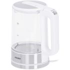 Електрочайник Mesko MS 1301 white 1850-2200Вт/ 1.7л/ скло/ встановлення температури (MS1301W)
