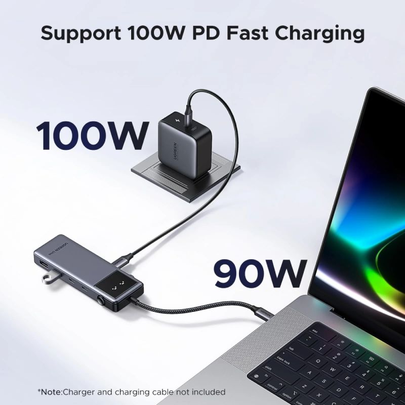 Док-станція USB3.2 Type-C --> HDMI 4K60Hz/2xUSB-А 3.2/2xUSB-C 3.2/PD 100W 6-in-1 CM888 Ugreen (35998)