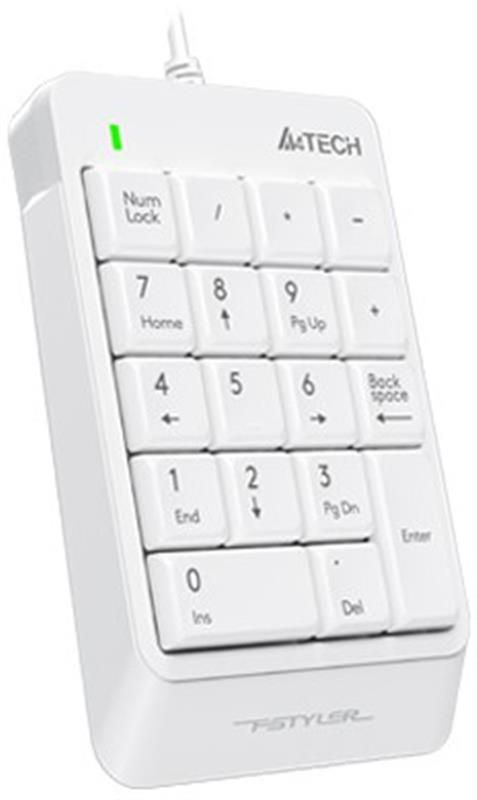 Цифровой клавиатурный блок A4Tech FK13P White (FK13P (White))