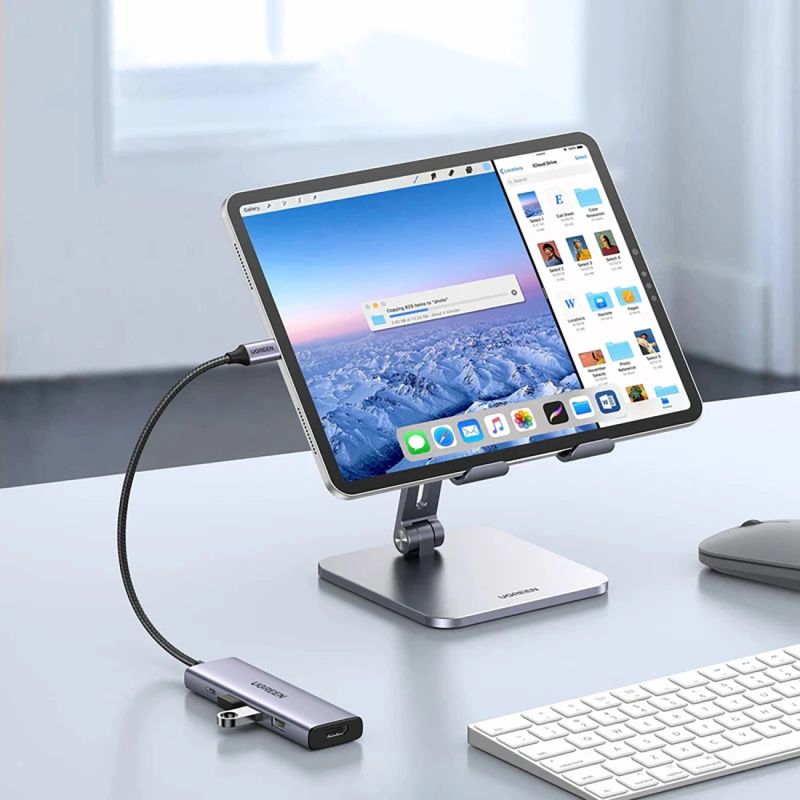 Док-станція USB3.1 Type-C --> HDMI 4K60Hz/3xUSB-А 3.0/Type-C/PD 100W 5-in-1 CM511 Ugreen (15597)
