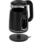 Електрочайник Adler AD 1305 black silver 1850-2200Вт/ 1.7л/ скло/ встановлення температури/ (AD1305BS)