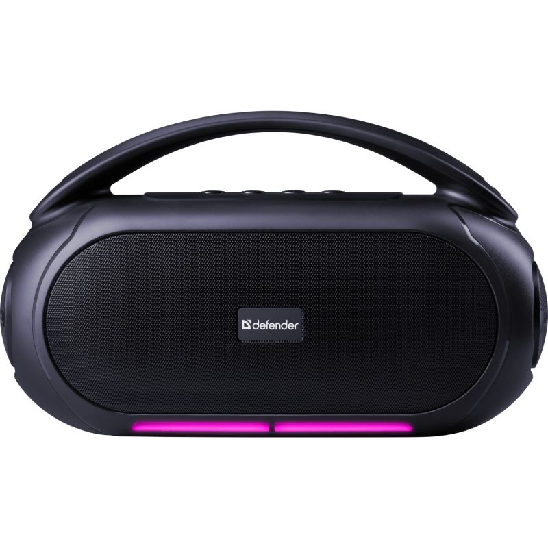 Акустична система 1.0 Defender Beatbox 12, 12Вт, Bluetooth/RGB/FM/USB/TF/MIC/ чорна (65812)