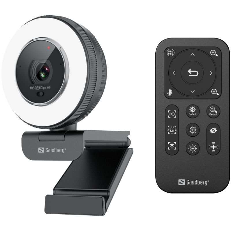 Веб-камера Sandberg Streamer USB Webcam Pro Elite Full HD, Remote control, USB-A/USB-C connection (134-39)
