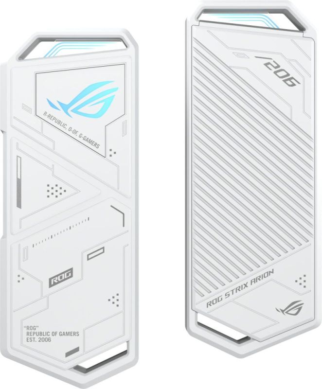Зовнішня кишеня Asus ROG Strix Arion ESD-S1C PCIe NVMe M.2 2230/2242/2260/2280 USB Type-C 3.2 White (90DD02H1-B09000)