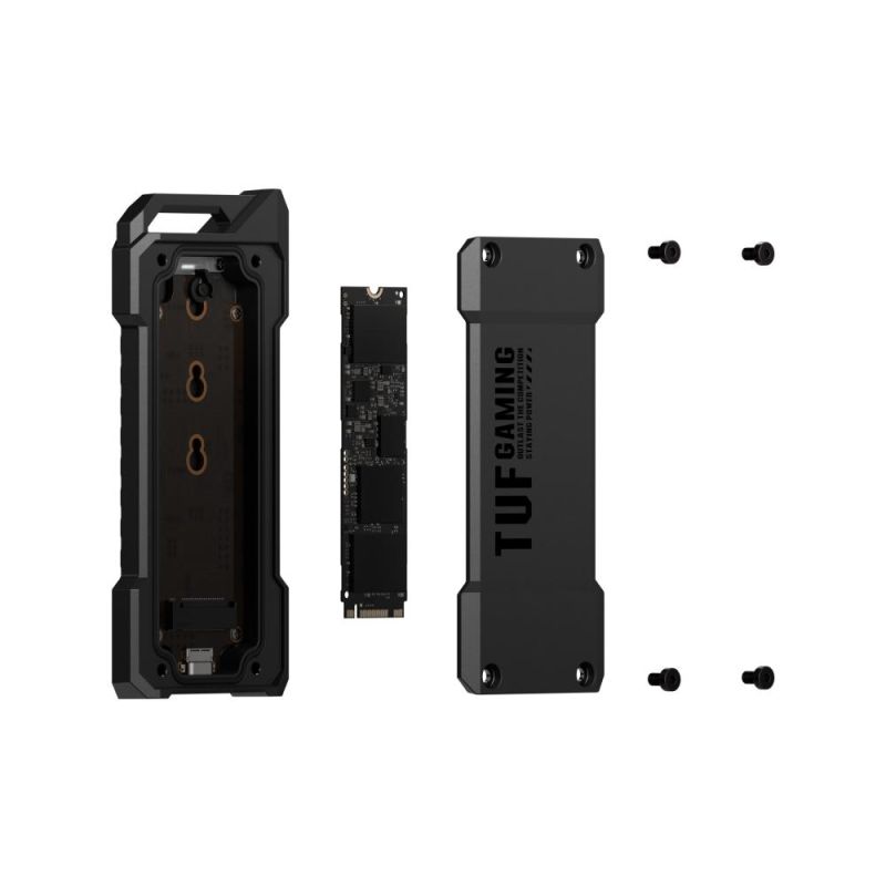 Зовнішня кишеня Asus TUF Gaming A1 ESD-T1A PCIe NVMe M.2 2230/2242/2260/2280 USB Type-C 3.2 Black (90DD02N0-M09000)