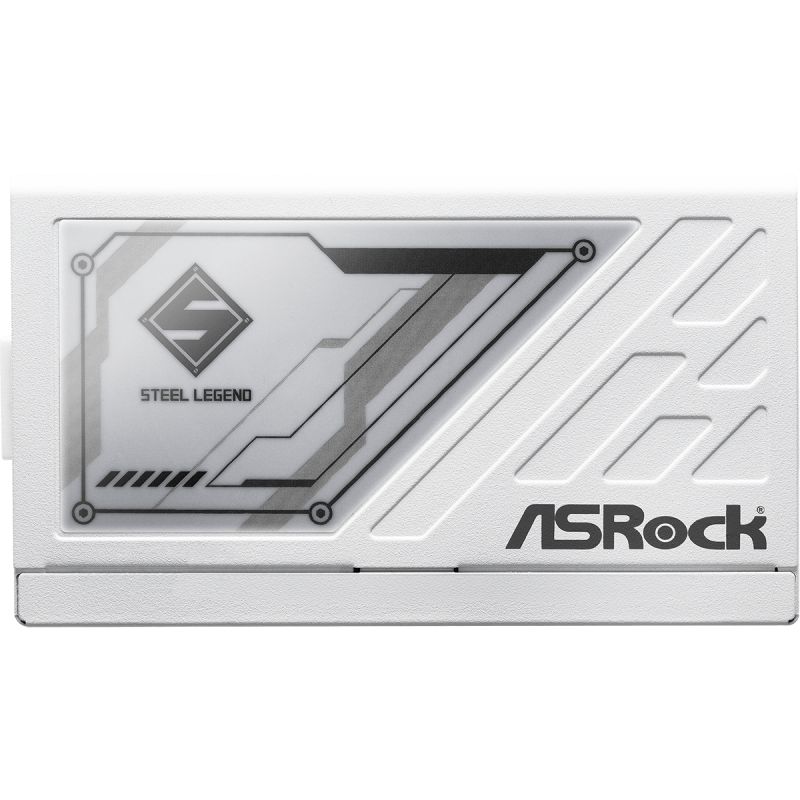 БЖ 1000W ASRock SteelLegend White SL-1000GW ATX 3.1 135mm, 80+ Gold, Fully Modular, Retail (SL-1000GW)
