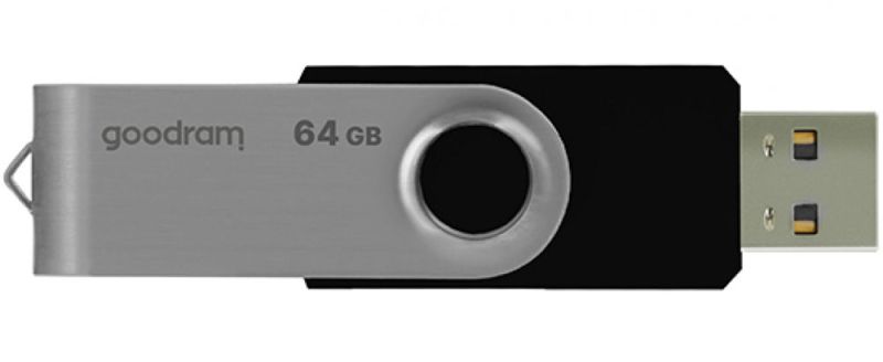 USB Flash GoodRAM 64GB USB 2.0 Twister Black, Retail (UTS2-0640K0R11)