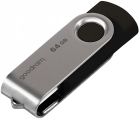 USB Flash GoodRAM 64GB USB 2.0 Twister Black, Retail (UTS2-0640K0R11)