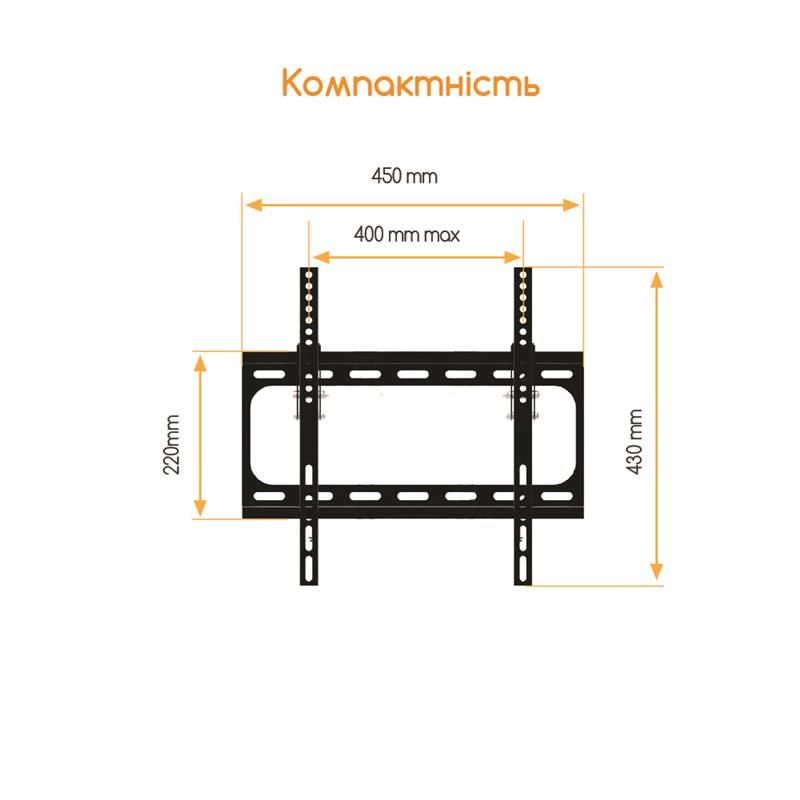 Кронштейн ACCLAB AL-FR40T (VESA400х400) (1283126485794SG)