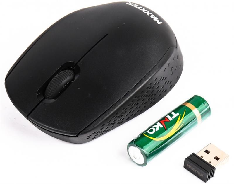 Мышь беспроводная Maxxter Black (Mr-420)