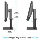 TFT 27" BenQ PD2706QN, QHD, IPS, HDMI, DP, USB-C, HAS, Pivot, колонки, темно сірий (9H.LNDLA.TBE)