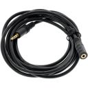 Кабель AUX Audio TRS M/F 10.0м чорний (B01079)