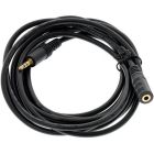 Кабель AUX Audio TRS M/F 10.0м чорний (B01079)