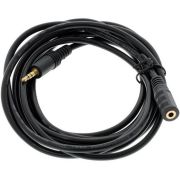 Кабель AUX Audio TRS M/F 10.0м чорний (B01079)