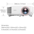 Проєктор BENQ TH671ST, короткофокусний, DLP,1080P,ANSI 3000Lm,10000:1, 2хHDMI, USB,16:9, білий (9H.JGY77.1HE)
