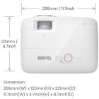 Проєктор BENQ TH671ST, короткофокусний, DLP,1080P,ANSI 3000Lm,10000:1, 2хHDMI, USB,16:9, білий (9H.JGY77.1HE)