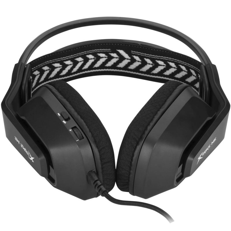 Ігрова гарнітура XTRIKE ME GH-712, USB+3.5мм, RGB, кабель 2м, чорна (GH-712)
