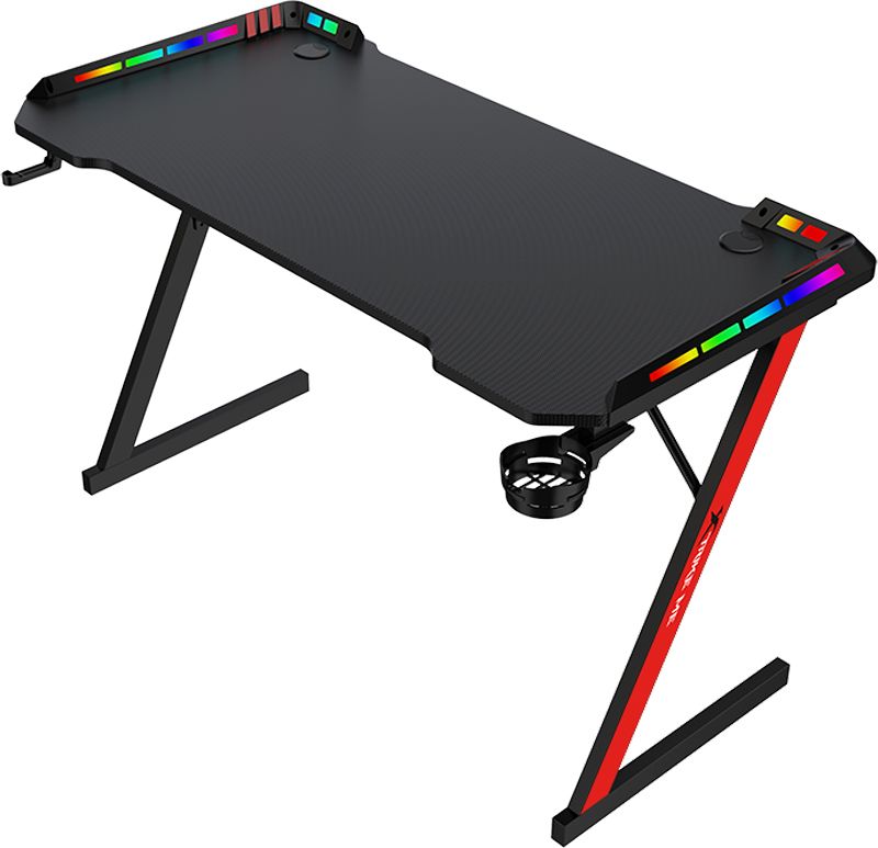 Стіл ігровий XTRIKE ME DK-05 Gaming Desk RGB Llight, Black 110x60x74мм. (DK-05)