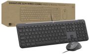 Комплект (клавиатура, мышь) Logitech Signature Slim Combo MK620 Graphite (920-013349)