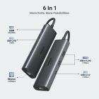 Док-станція USB3.2 Type-C --> HDMI 4K60Hz/2xUSB-A 3.2/USB-C 3.2/RJ45/ PD 100W CM512 Ugreen (45000)