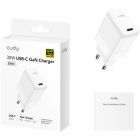 Зарядний пристрій 1xUSB 30W, (GaN, 1хUSB-C, QC+PD 3.0, вилка ЄС, для iPhone 12) , Cudy (CH30)