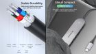 USB-хаб REAL-EL CQ-415 USB Type-C 4-в-1 (EL123110001)