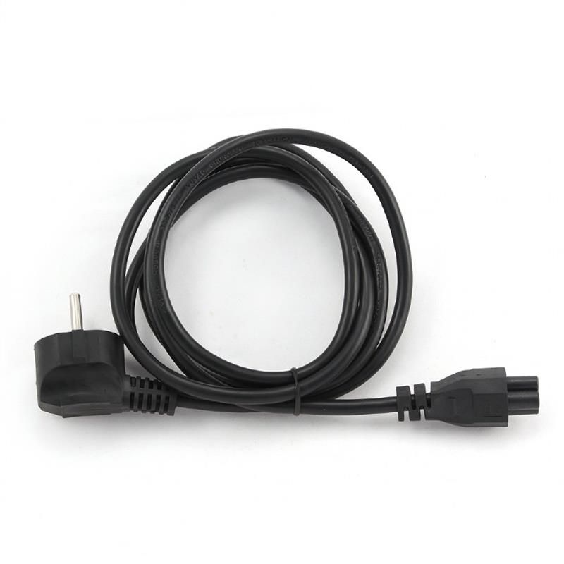 Кабель силовой Cablexpert CEE7/7-C5, 1 м, VDE, 3х0.75 мм, с заземлением, черный (PC-186-ML12-1M)