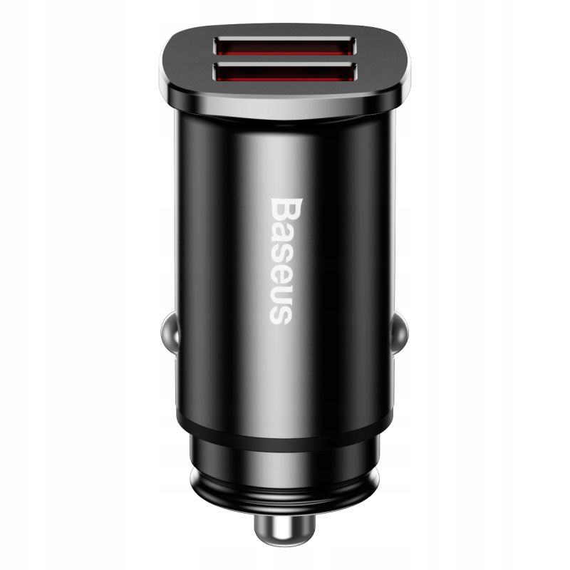 Автозарядка 2xUSB 30W (USB-A) QC3.0 Чорна Baseus (CCALL-DS01)