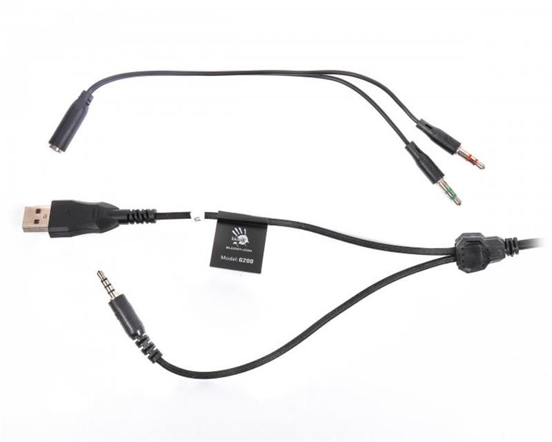Гарнітура Bloody G200 Black/Red (G200 Bloody (Black+Red))