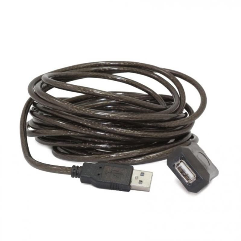 Кабель Cablexpert USB - USB V 2.0 (M/F), активний подовжувач, 10 м, чорний  (UAE-01-10M)
