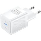 Зарядний пристрій 1xUSB-C 20W GaN + USB-C cable М-М  White Vention (TZ-FEPW0-EU-01)